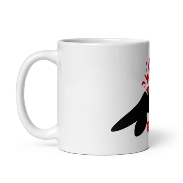 Tazza bianca lucida Too Hot - immagine 3