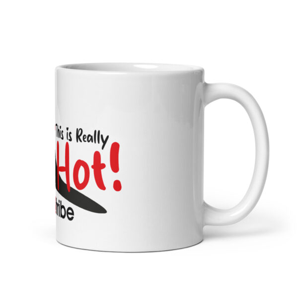 Tazza bianca lucida Too Hot - immagine 2